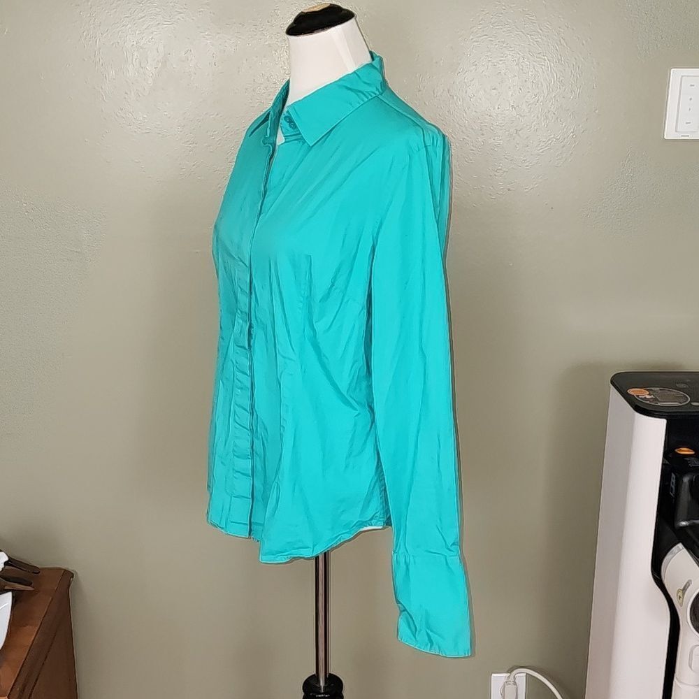 Moda International Button‎ Down Shirt Size X-Large - Picture 4 of 13